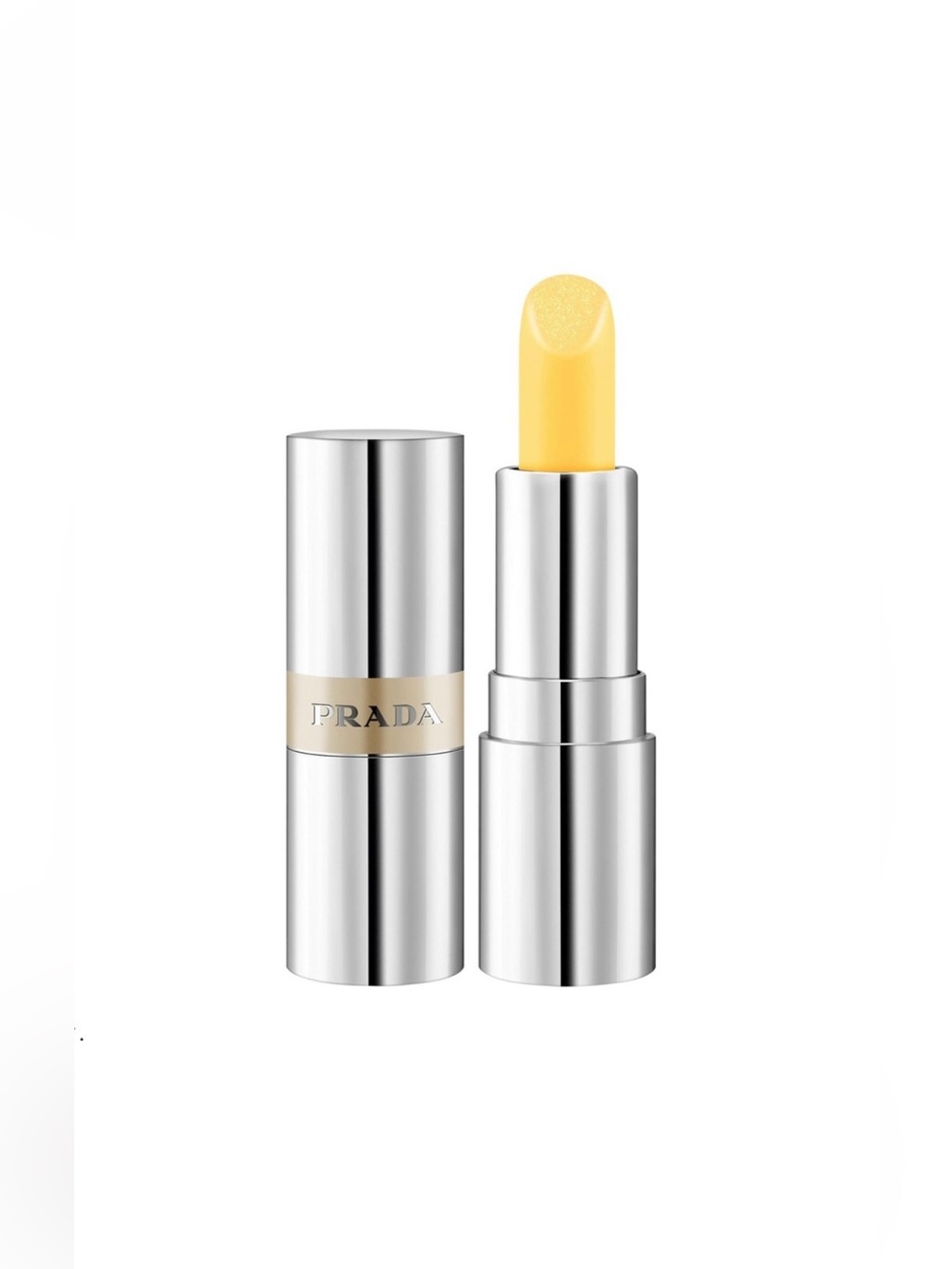 🌸PRADA BEAUTY Hydrating Lip Balm in U002 Banana Yellow Deluxe Mini 1.3 g